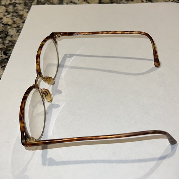 Giorgio Armani wire rim & tortoise shell frames w/glass case - Picture 4 of 17